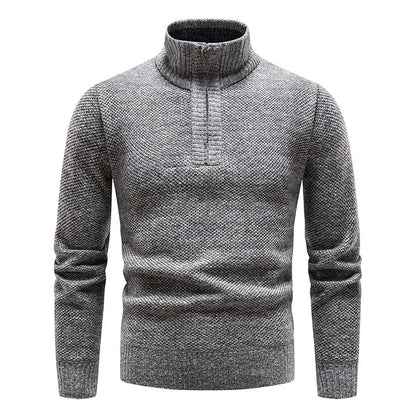 El Galeno - Luxe Half-Zip Fluwelen Trui voor Heren