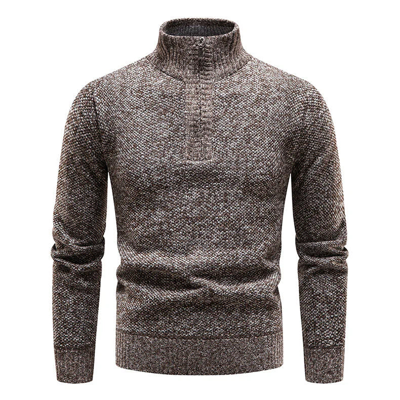 El Galeno - Luxe Half-Zip Fluwelen Trui voor Heren