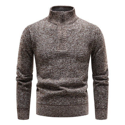 El Galeno - Luxe Half-Zip Fluwelen Trui voor Heren