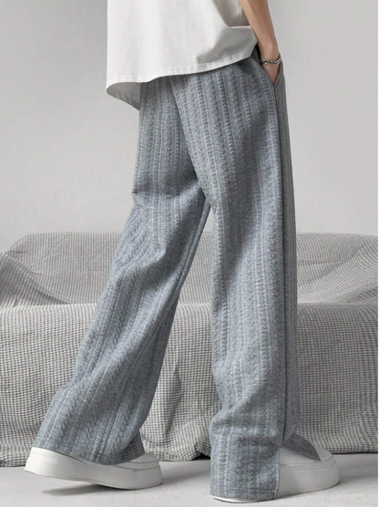 El Suelto Liso - Casual Rechte Broek met Zijsplit voor een Ontspannen Look