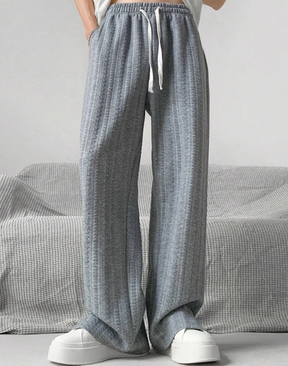 El Suelto Liso - Casual Rechte Broek met Zijsplit voor een Ontspannen Look