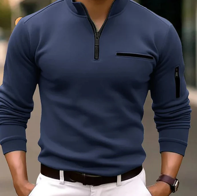 El Made Gents - Luxe Quarter Zip Polo voor Heren