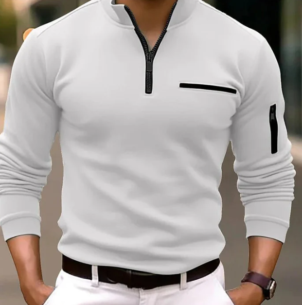 El Made Gents - Luxe Quarter Zip Polo voor Heren