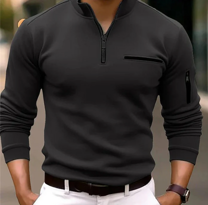 El Made Gents - Luxe Quarter Zip Polo voor Heren