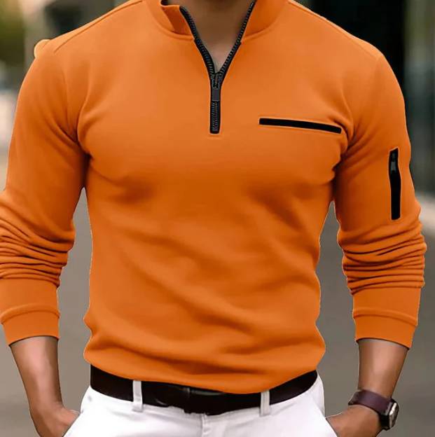 El Made Gents - Luxe Quarter Zip Polo voor Heren