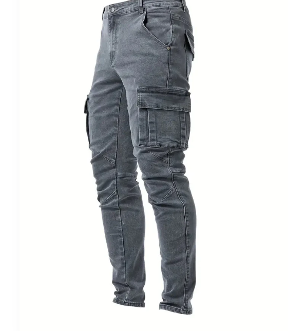 El Rojo - Slim Fit Denim Cargo Broek voor Heren