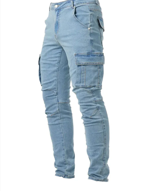 El Rojo - Slim Fit Denim Cargo Broek voor Heren