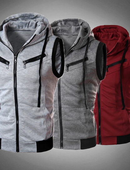 El Brasiliano – Slim-Fit Hooded Vest met Stijlvolle Pasvorm