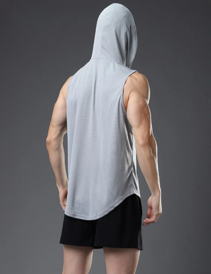 El Bravio – Mouwloos T-shirt met Capuchon voor Flexibele Workouts