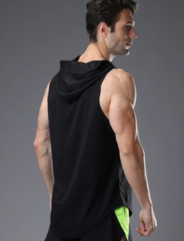 El Bravio – Mouwloos T-shirt met Capuchon voor Flexibele Workouts