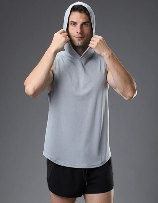 El Bravio – Mouwloos T-shirt met Capuchon voor Flexibele Workouts