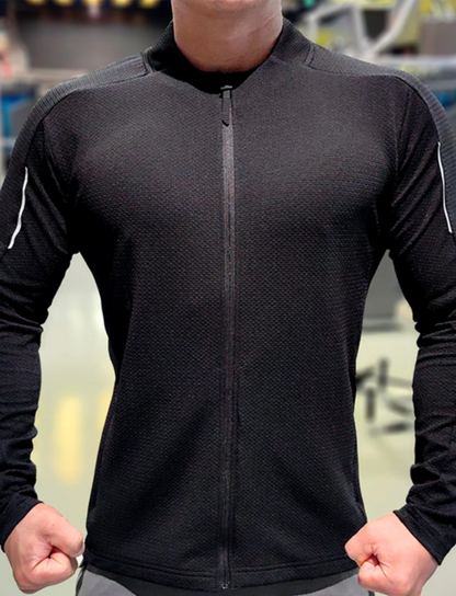 El AgileZip – Sneldrogend Prestatie Trainingsshirt met Rits