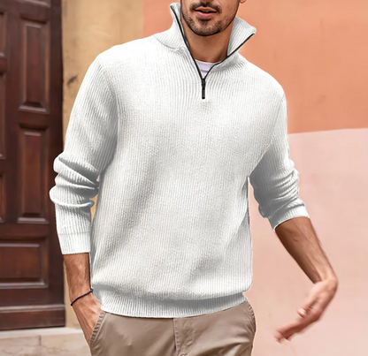 El Zamino - Luxe Half-Zip Sweater voor Stijlvolle Comfort