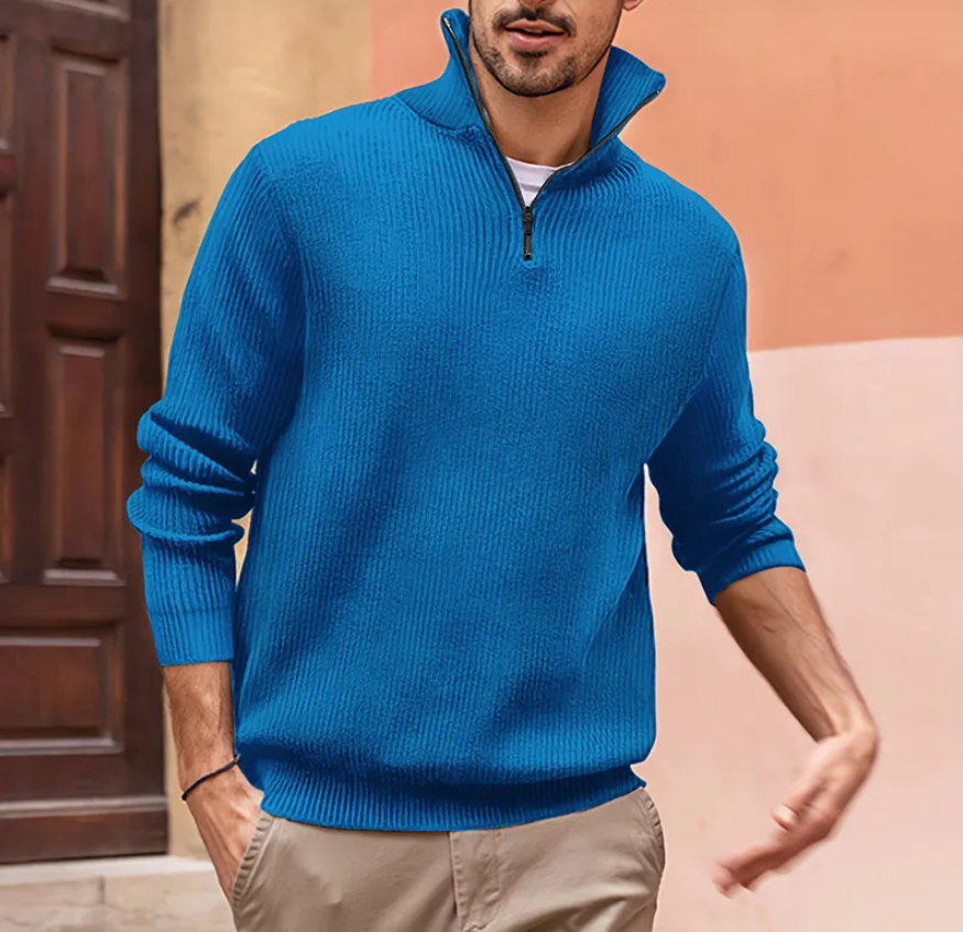 El Zamino - Luxe Half-Zip Sweater voor Stijlvolle Comfort