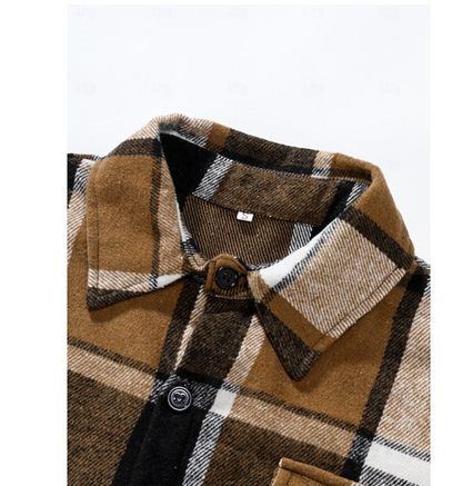 El Invierno Flannel – Warm Flanellen Overhemd met Ruitpatroon voor Heren