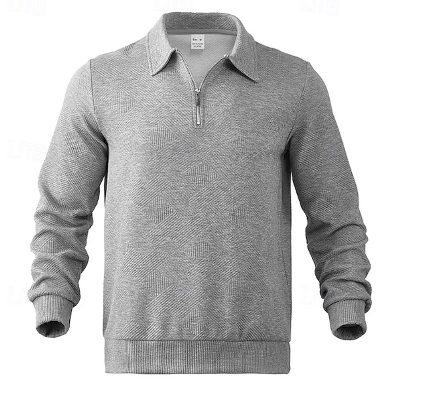 El Deportivo Básico – Casual Sweatshirt met Kwartrits voor Heren