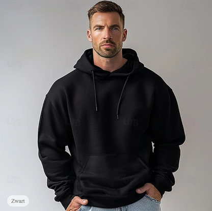 El Básico Casual – Comfortabele Katoenen Hoodie met Capuchon voor Heren