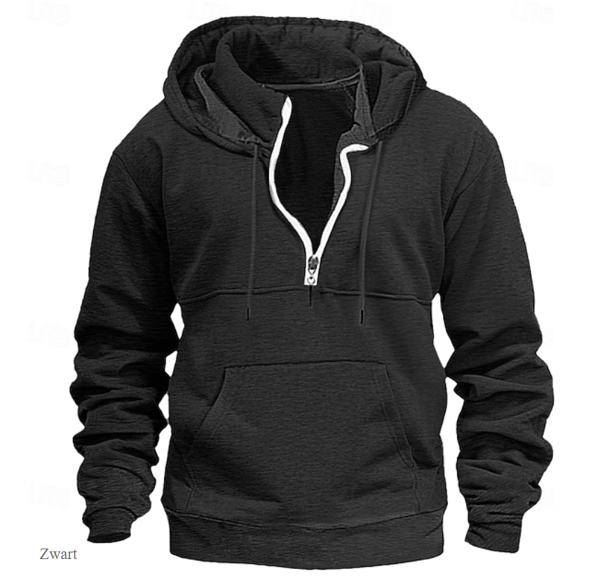 El Táctico Urbano – Functionele Hoodie met Kwartrits voor Heren