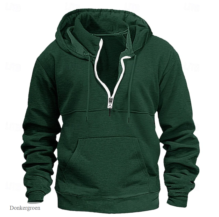 El Táctico Urbano – Functionele Hoodie met Kwartrits voor Heren