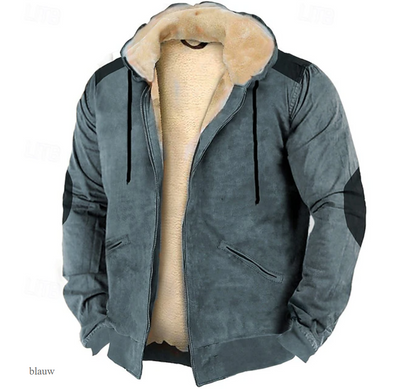 El Polar Urbano – Warme Fleece Hoodie met Volledige Rits voor Heren