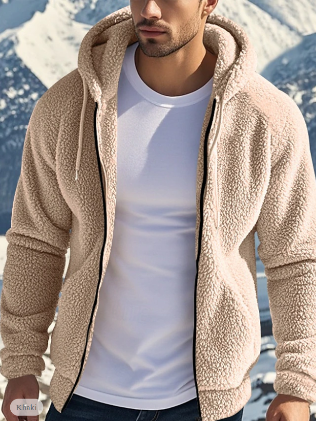 El Invierno Cosy – Warme Teddy Fleece Jas met Capuchon voor Heren