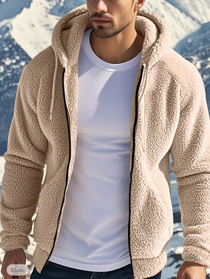 El Invierno Cosy – Warme Teddy Fleece Jas met Capuchon voor Heren