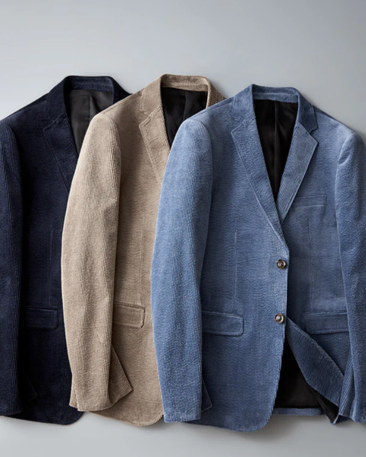 El Kent Prestige – Stijlvolle Corduroy Blazer voor Heren