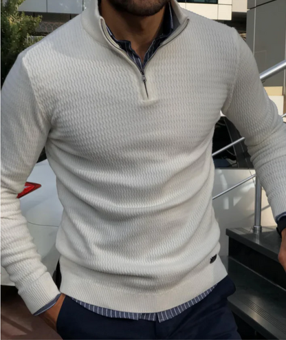 El Carmelo Suave – Luxe Half-Zip Pullover voor Heren