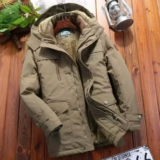 El Águila – Winter Parka Heren Winddichte Bontjas met Capuchon