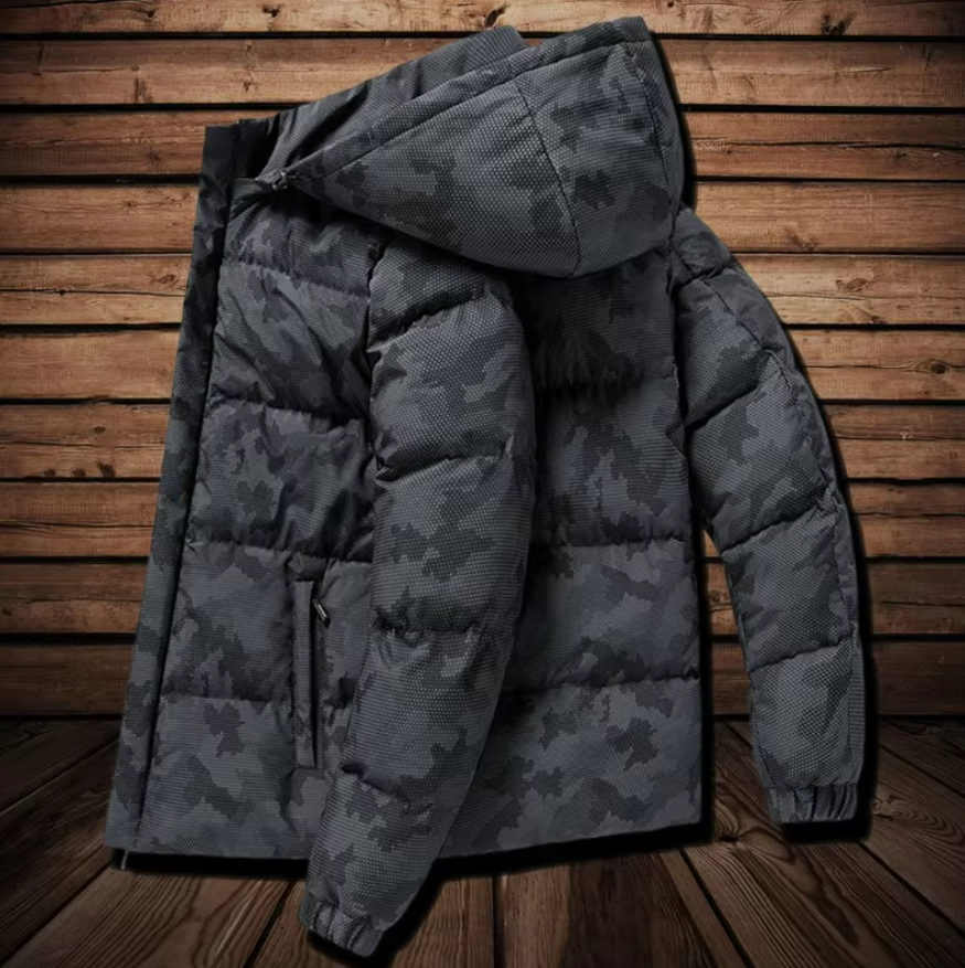 El Camuflaje – Waterdichte Winterparka met Capuchon voor Heren