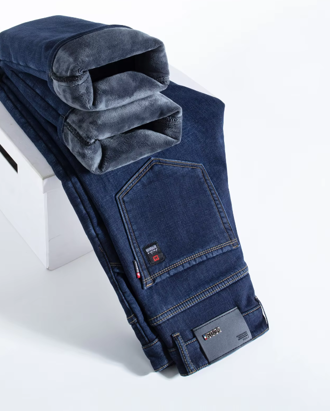 El Invierno – Warme Fleece Baggy Jeans voor Heren