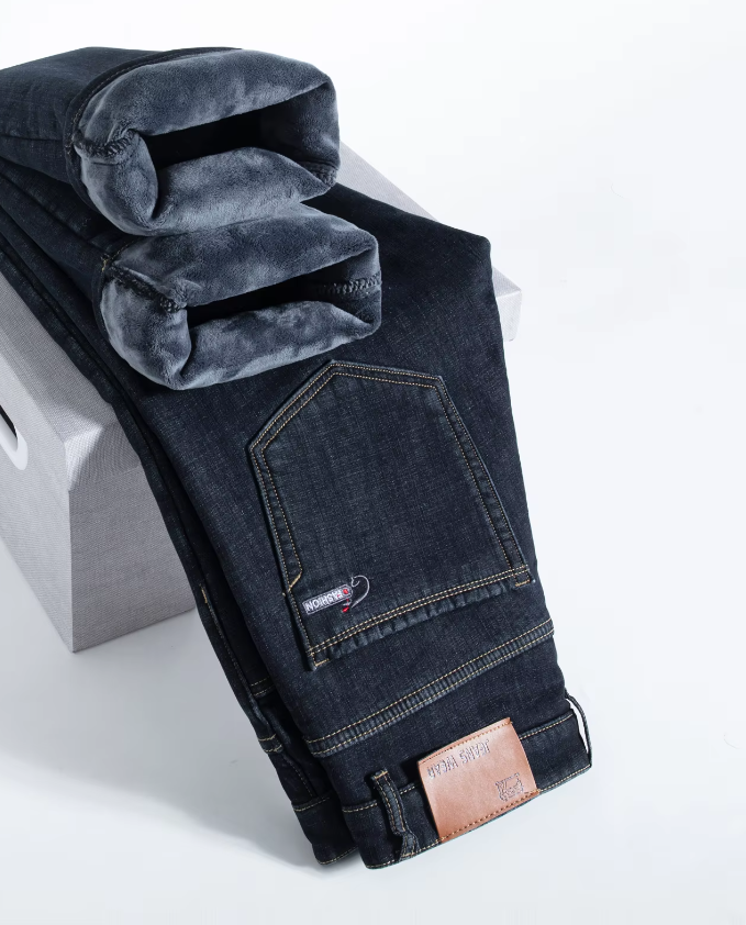 El Invierno – Warme Fleece Baggy Jeans voor Heren