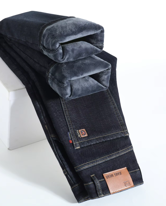 El Invierno – Warme Fleece Baggy Jeans voor Heren