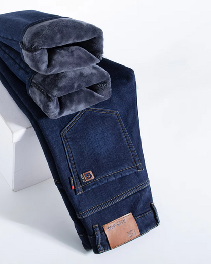 El Invierno – Warme Fleece Baggy Jeans voor Heren