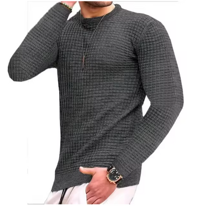 El Basico - Casual Gebreide Sweatwear Trui voor Heren met Ronde Kraag en Lange Mouwen