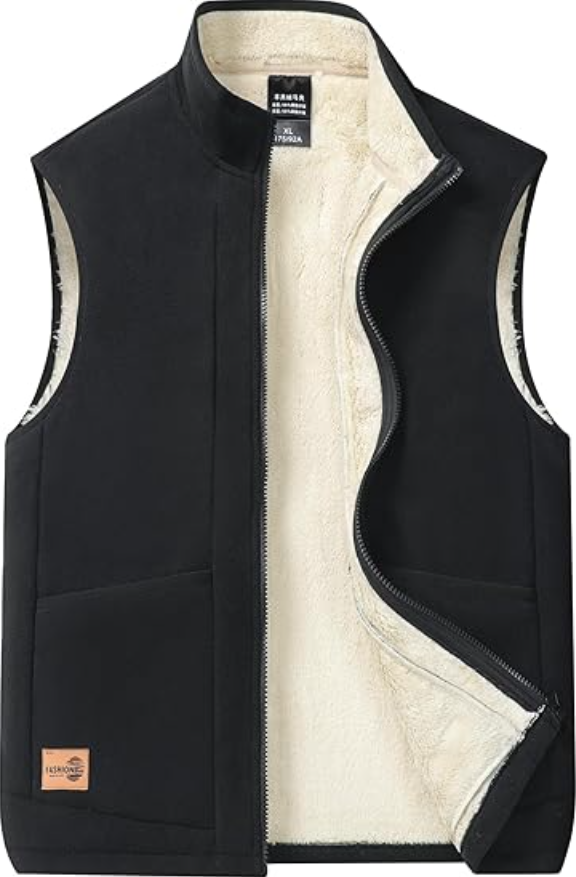 El Mateo Wollen Gevoerde Bodywarmer - Comfortabele Heren Bodywarmer voor Koude Dagen | Luxe Outdoor Vest