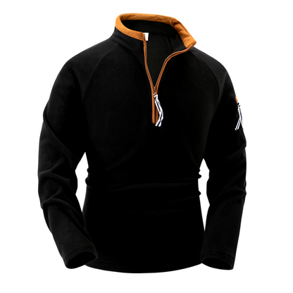 El Activo - Casual Sport Hoodie Set voor Heren met Opstaande Kraag en Tactische Arm Rits