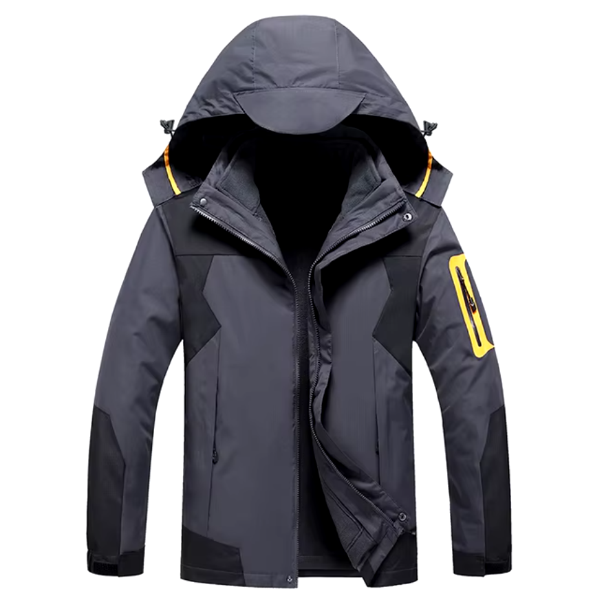 El Polaris - 3-in-1 Parka voor Heren met Fleece Voering, Waterdicht en Winddicht