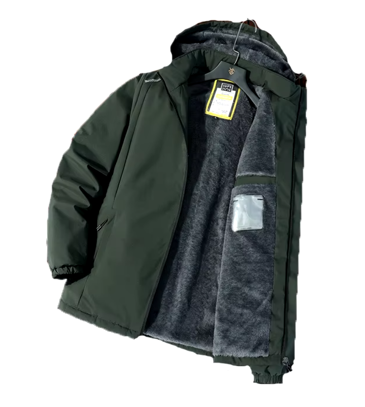 El Águila - Warme Winter Fleece Parka voor Heren met Afneembare Capuchon