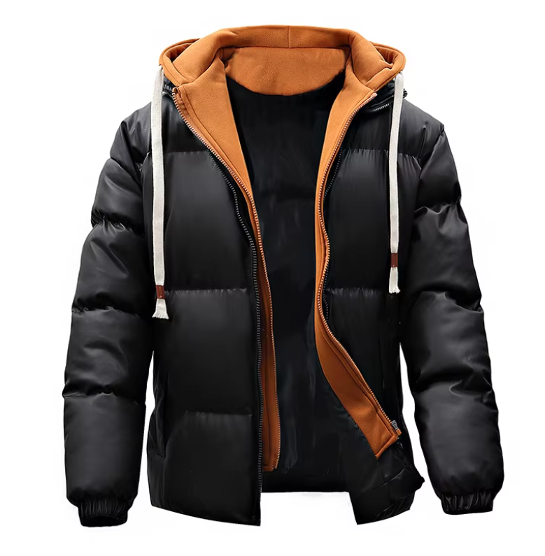 El Urbano - Winter PU Leren Jas voor Heren, Dikke Oversized Bomber Parka