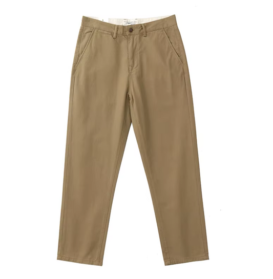 El Casual - Rechte Chino Cargo Broek voor Heren, Retro Stijl in Beige en Kaki