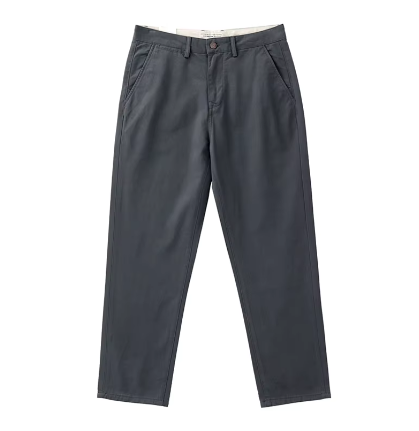 El Casual - Rechte Chino Cargo Broek voor Heren, Retro Stijl in Beige en Kaki