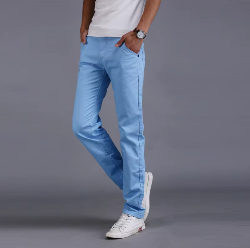 El Estilo - Slim Fit Casual Chino Broek voor Heren, Modieuze en Comfortabele Stijl