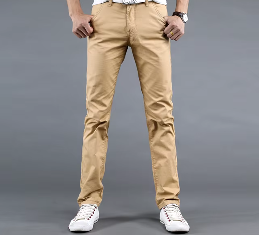 El Estilo - Slim Fit Casual Chino Broek voor Heren, Modieuze en Comfortabele Stijl