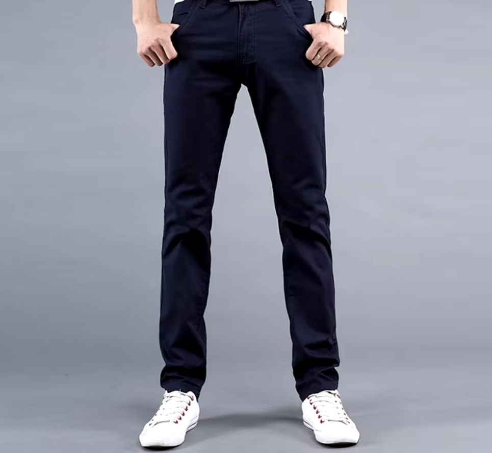 El Estilo - Slim Fit Casual Chino Broek voor Heren, Modieuze en Comfortabele Stijl