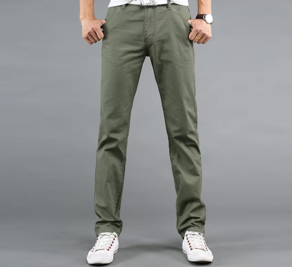 El Estilo - Slim Fit Casual Chino Broek voor Heren, Modieuze en Comfortabele Stijl