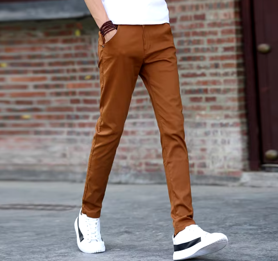 El Estilo - Slim Fit Casual Chino Broek voor Heren, Modieuze en Comfortabele Stijl