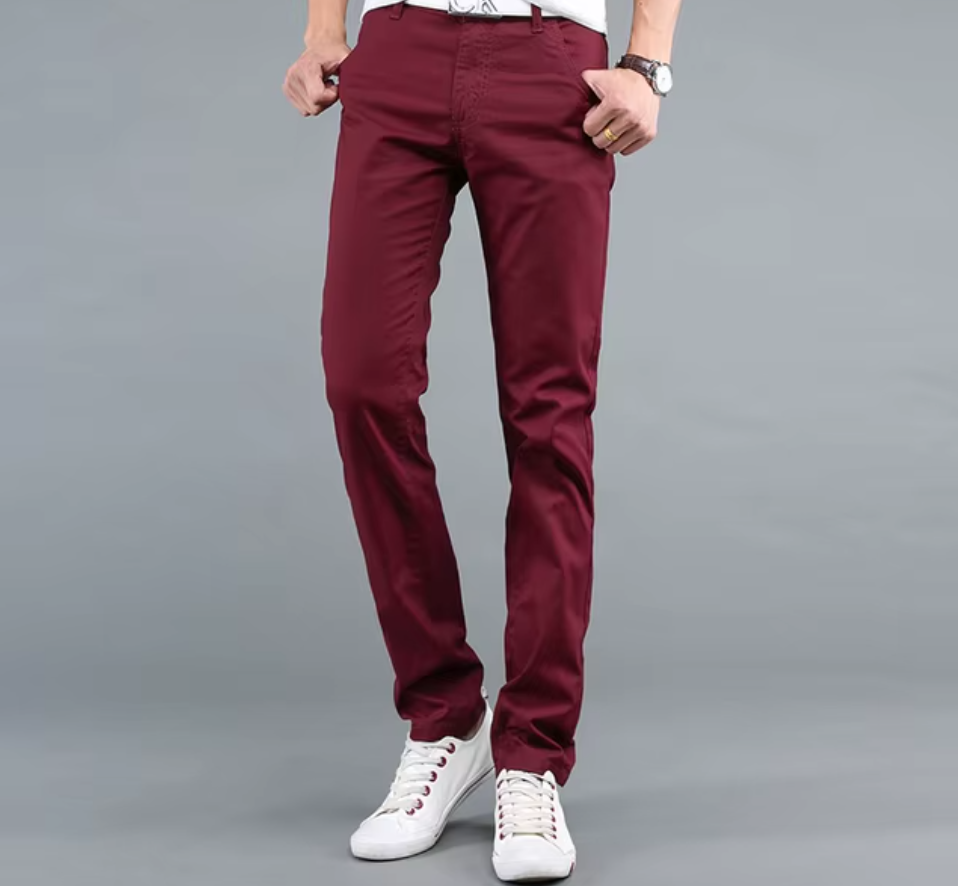 El Estilo - Slim Fit Casual Chino Broek voor Heren, Modieuze en Comfortabele Stijl