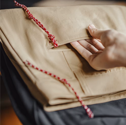 El Vintage - Taps Toelopende Chino Broek voor Heren, Klassieke Herfststijl