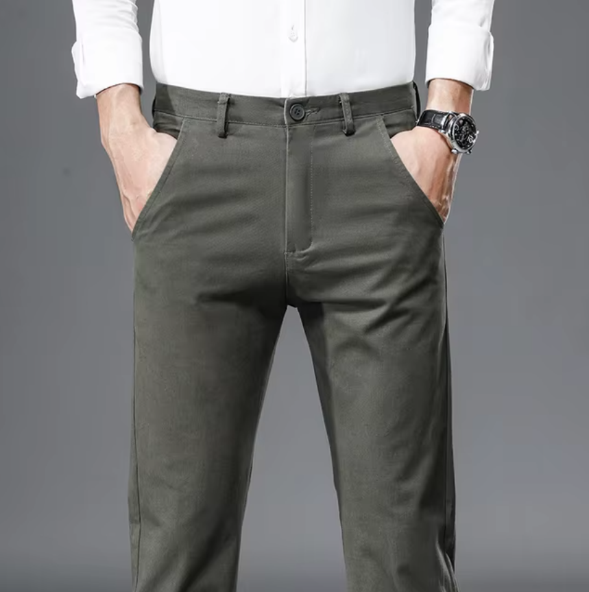 El Moderno - Slim Fit Chino Broek voor Heren, Stijlvolle Business Casual Look